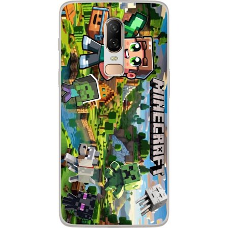 Kompatibelt Mobildeksel til OnePlus 6 Lady Gaga The Fame svartvit portrett med store solbriller i minimalistisk pop estetikk