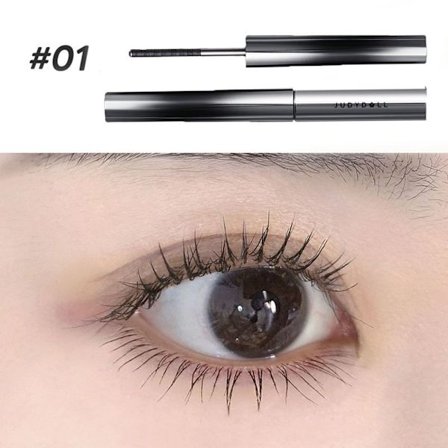 Bristleless Metal Mascara Metallisk Mascara BLACK