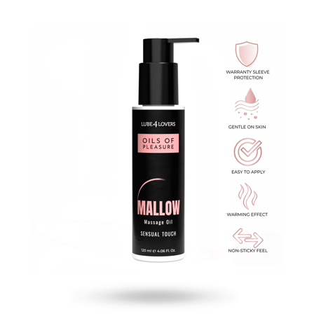 Oils of Pleasure – Marshmallow Massage Oil 120 ml - Vuxen.fi - Liukuvoiteet
