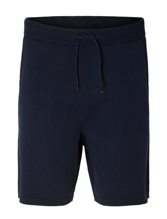 Slhteller Knit Shorts W Bottoms Shorts Sweat Shorts Navy Selected Homme