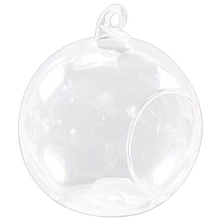 8 cm hængende glasblomster vase plante vase stativ holder terrarium beholder lysestager tealight holder hjem indretning