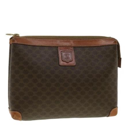 Celine Vintage Pre-owned Leather pouches , Bruin , Dames , Maat: ONE Size Vintage Tassen