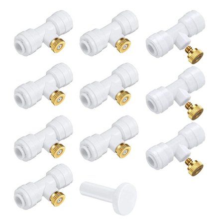 Hvid, Irrigation System Udendørs Misting System Kit, Have Messing S