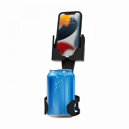 2 st telefon- och mugghållare – Passar telefoner med eller utan fodral Vertikal eller