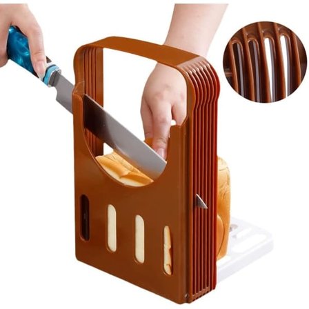 Brødskjærer Justerbar - Sammenleggbar brødkvern for brød, bagels, surdeigskaker og sandwich