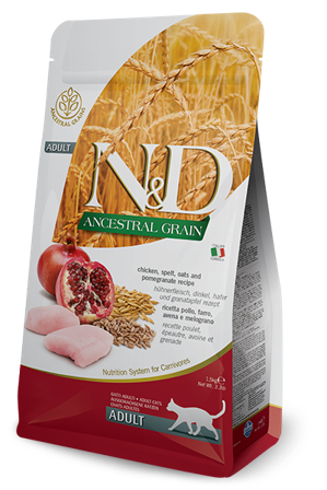 Farmina N&D Ancestral Grain Pollo E Melograno Gatti Adulti Sacco