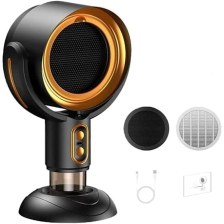 Bærbar kjøkkenvifte med vaskbart filter, komfyrvifte for innendørs BBQ og røykrensing