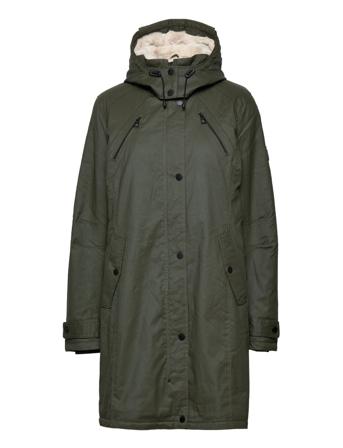 Idun Canvas Parka Outerwear Parka Coats Grön Jofama