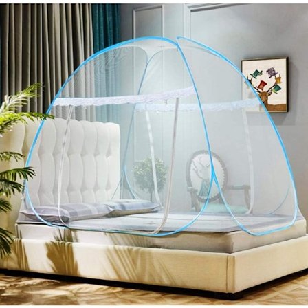 Mongolsk yurt myggenet uden ståltrådsinstallation (almindelig dobbeltdør med bundbredde 120*længde 190*højde 140)