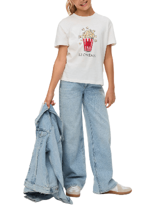 Vero Moda Girls VMVANESSA LR WIDE JEANS RA339 GIRL Dam Blå 134