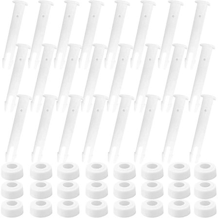24-pack Plast Pooltätningar, Stift och Packningar, 6cm, Reservdelar för Intex 4-7,3m Ovan Jord Rund eller Rektangulär Pool med Metallram