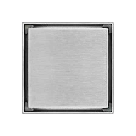 Fliseindsats Kvadratisk Rustfrit Stål Gulvafløb 100X100mm Affaldsrist Badeværelse Usynlig Bruserafløb