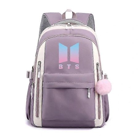 {xjxj} BTS Skoletaske Børnerygsæk Grundskoleelever Klasse Tre Til Seks Mandlige Og Kvindelige Gymnasieelever College Campus Rygsæk