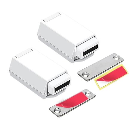 2 kpl Heavy Duty Push Latch & Lock piilo-oville, kosketuslukot ja magneettikiinnike Push Release Dra
