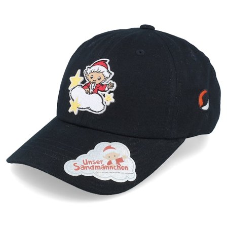 Unser Sandmännchen - Negro flexfit Gorra - Kids Sandmännchen Cloud & Stars Black Flexfit @ Hatstore