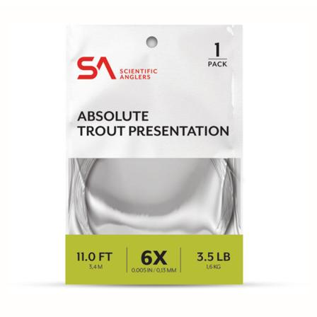 SA Absolute Trout Presentation Leader 14' 3X (0,20 mm)