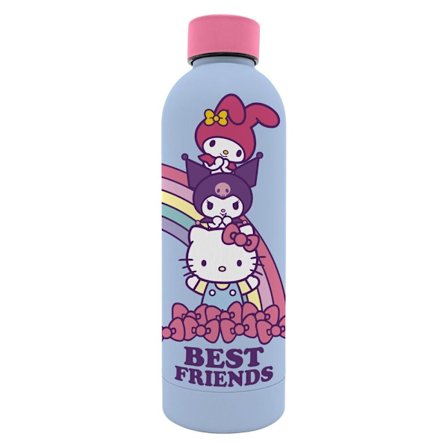 Hello Kitty vattenflaska i rostfritt stål, 800 ml kapacitet