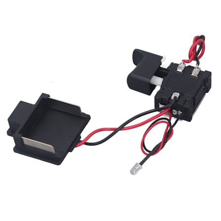 Universell Elektrisk Skiftnyckel Trigger Strömbrytare Hastighetskontroll med Lampa 7.2 till 24V