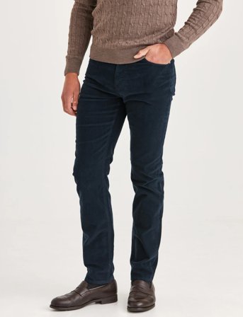 Morris Jeffrey Brushed Chino - Navy - 38 x 32
