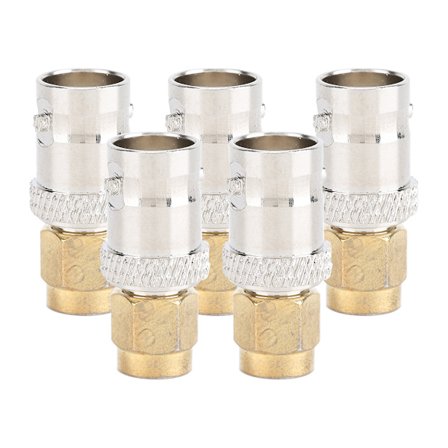 5PCS SMA-hane till BNC-hona adapter med nickelpläterad mässingsanslutning för radiokabel