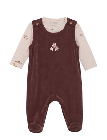 Fixoni | Set W. Body And Velour Romper | 62