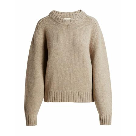 Khaite, Round-neck Knitwear Grijs, Dames, Maat:S