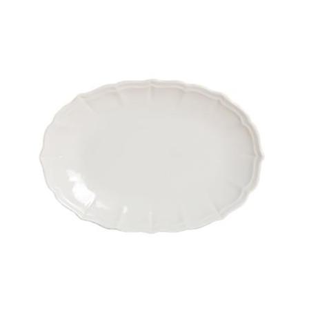 Posliinilautanen/Assiette - soikea - 6 kpl pakkaus Vit