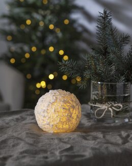 Star Trading LED Snøball Hvit