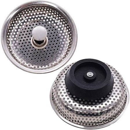 2 stk. Håndvask Si, Rustfrit Stål Aftapningsstop, Håndvask Stop