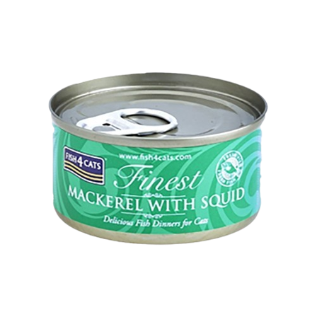 Fish4Cats - Våtfôr makrell og blekksprut 70g - Katt - Kattefôr & kattemat - Våtfôr og våtmat - ZOO.no
