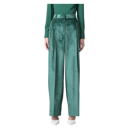 Mauro Grifoni, Straight Trousers Groen, Dames, Maat:M