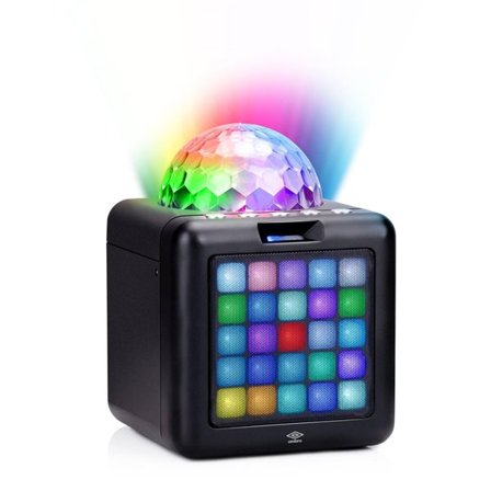 Trådlös karaokehögtalare med Bluetooth och LED-flame-effekt, 25W