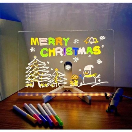 LED-notattavle med farver, Glow Letter-opslagstavle