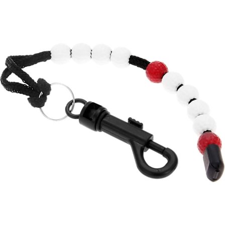 1 stk Golf Bead Scorer med klips (rød), Golf Ball Scorer Putter Scorer for dommer Caddy Golfere