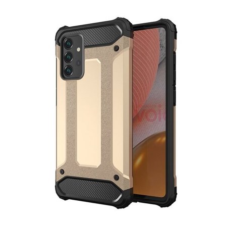 Hybrid Armor Case Tough Rugged Cover til Samsung Galaxy A72 4G golden