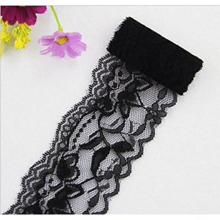 Blonderand - Sort 10m - Retro - 5,5cm Bred - Til Dekoration, Håndværk