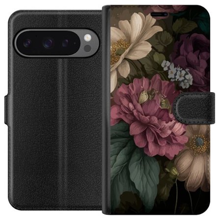 Yhteensopiva Lompakkokotelo Google Google Pixel 9 Pro XL Blommor