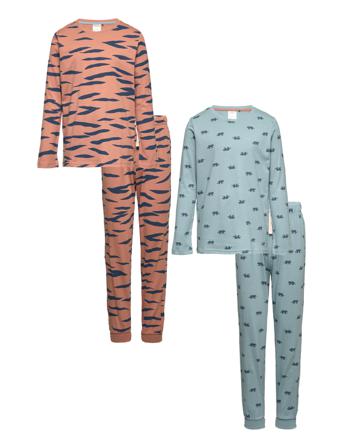 Pajama Tiger 2 Pack Pyjamas Set Multi/mönstrad Lindex