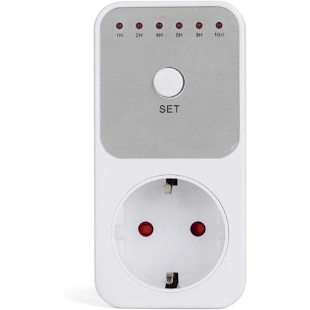 Elektroniskt uttag, timer switch controller, nedräkningsuttag, vitt