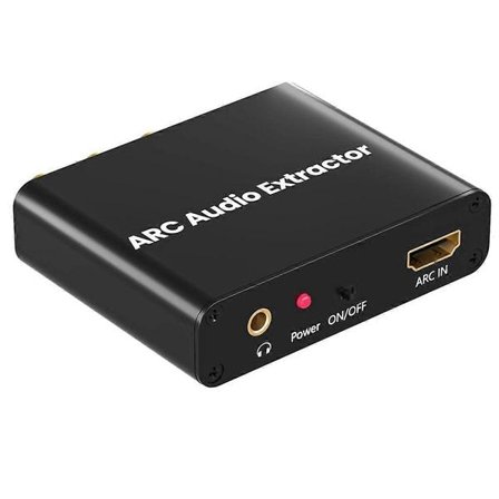 HDMI-kompatibel ARC-adapter, med digital optisk TOSLINK SPDIF/koaxial och analog 3,5 mm, HD ARC till RCA