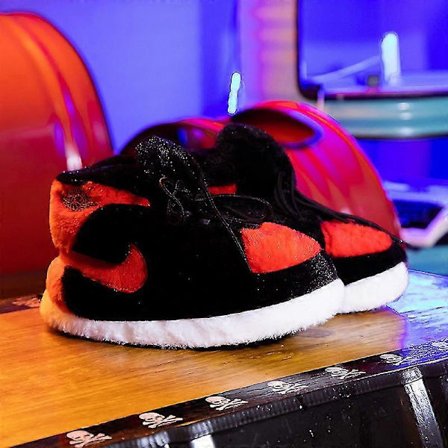 Joulu Koripallokengät Miehet Ja Naiset Paksut Puuvillakengät, Lämpimät Puuvillakengät, Sopivat Kompatibel med Talvikoti Käyttöön