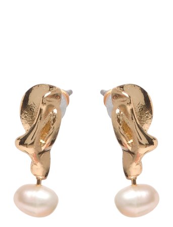Starlight Pearl Earrings Gold-Plated Gold Pilgrim