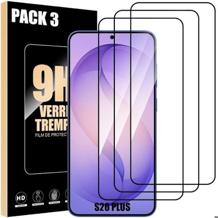 Hærdet Glas - BOOLING - til Samsung Galaxy S26 Plus - 3 Anti-Rids Beskyttelse Sort Kant