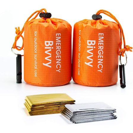 4 stk. Udendørs Nødvarme Vandtætte Soveposer Camping Overlevelsesposer