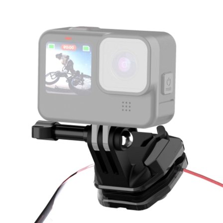 Motorcykel Vindrute Action Kamera Beslag Klemme til GoPro Hero12 Black / DJI Osmo Action 4 / Insta360 X4 / Ace Pro og Andre Action Kameraer