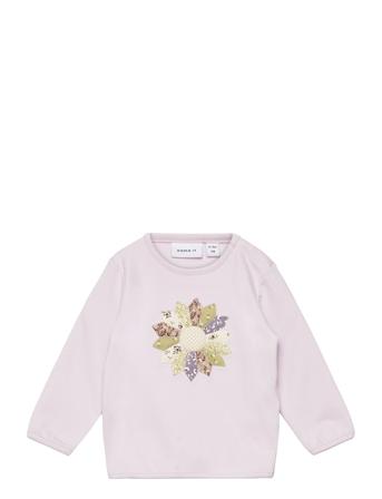 Nbfkimia Ls Sweat Unb Tops T-shirts Long-sleeved T-shirts Pink Name It