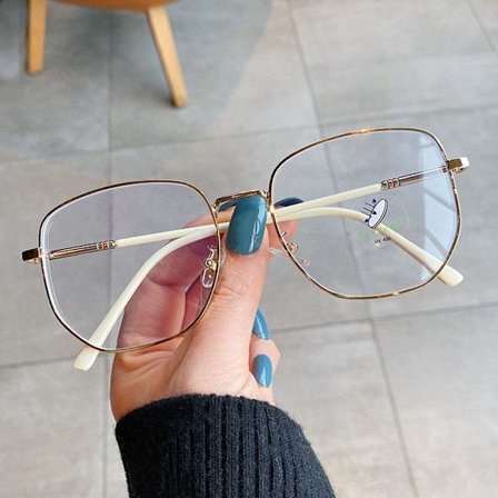 Anti-Blue Light Glasses Oversized briller GULD