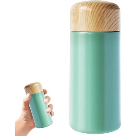 150ml liten termoskopp for melk, kaffe, te, mini termoskopp for varme og kalde drikker, 304 rustfritt stål liten vannflaske, bærbar vakuumflaske Green