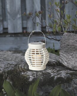 Solcelledekorasjon Lykt Hvit