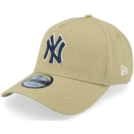 New Era - MLB - Beige - adjustable - Cap - New York Yankees Canvas Logo Essentials Khaki A-frame Adjustable - Hatstore